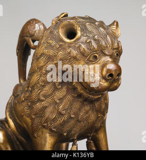 Aquamanile in Form eines Löwen MET DP 122625 Stockfoto