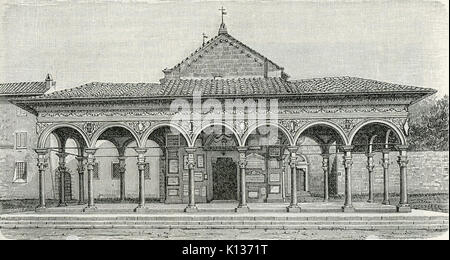 Arezzo Chiesa di Santa Maria delle Grazie Stockfoto