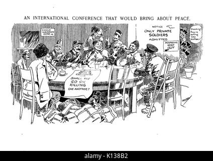 Eine internationale Konferenz über Frieden bringen würde. Luther D. Bradley Stockfoto