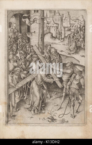 Album mit zwölf Gravuren der Leidenschaft, ein Holzschnitt von Christus als der Mann der Schmerzen, und eine Metalcut St. Jerome in Reue MET DP 167210 Stockfoto