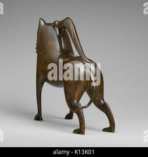 Aquamanile in Form eines Löwen MET DP 123804 Stockfoto