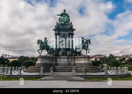 Kaiserin Maria Theresia Denkmal (Maria-Theresien-Platz), Wien Stockfoto