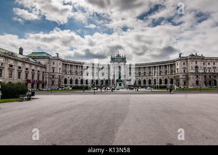 Die neue Burg ist der jüngste Teil der Hofburg an der Wiener Ringstraße. Stockfoto