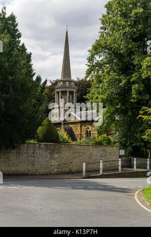 Kirche St. Maria die Jungfrau, in der Ortschaft Great Houghton, Northamptonshire, Großbritannien Stockfoto