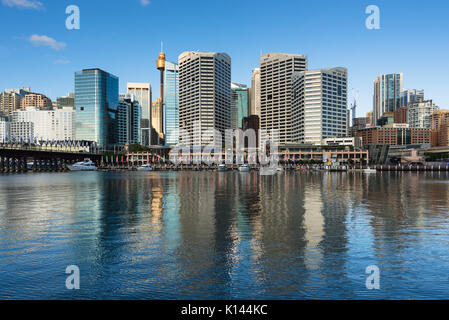 Cockle Bay in Darling Harbour, Sydney, New South Wales, Australien. Stockfoto