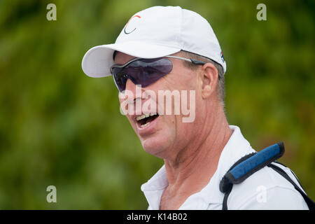 Ivan Lendl an der Wimbledon Championships 2017 Stockfoto