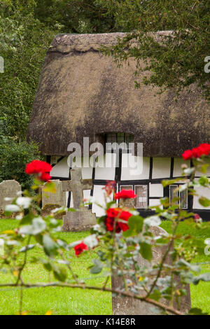 Blick auf English Country Cottages in der Nähe von Dorchester auf Themse Oxfordshire Stockfoto