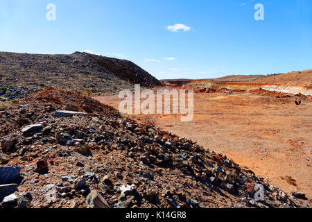 Schnitt offen, Goldmine, Meekathara, Murchison aufgegeben, Western Australia Stockfoto