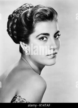 IRENE PAPAS griechische Schauspielerin während der Dreharbeiten Tribut an ein schlechter Mann 1946 Stockfoto