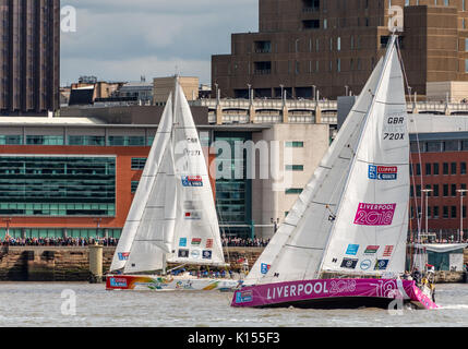 Start der Clipper Round the World Race 2017 Stockfoto