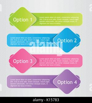 Moderne Infografik farbenfrohes Design template Vector Illustration Stock Vektor