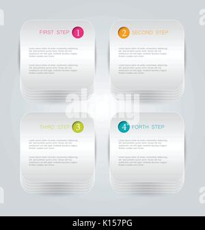 Moderne inforgraphics Vorlage für Banner, Templates und Designs Stock Vektor