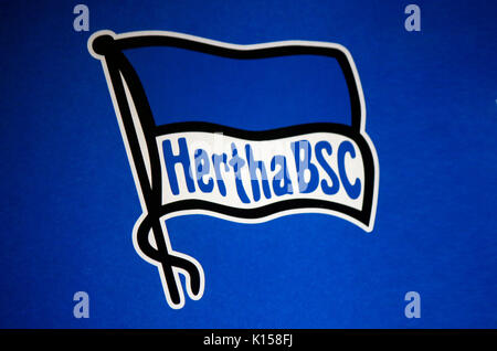 Das Logo der Marke "Hertha BSC", Berlin. Stockfoto