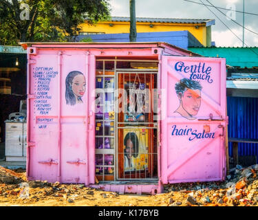 Friseur Geschäfte in Südafrika Stockfoto