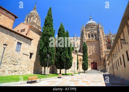 Neue und alte Kathedralen Salamanca, Spanien Stockfoto