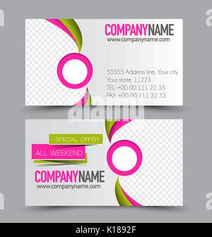 Business Card design Vorlage für Unternehmen Corporate Stil. Vector Illustration. Stock Vektor