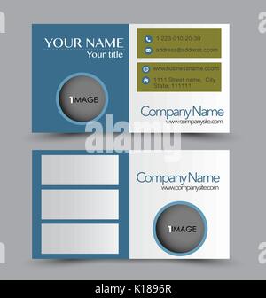 Business Card design Vorlage für Unternehmen Corporate Stil. Vector Illustration. Stock Vektor