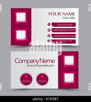 Business Card design Vorlage für Unternehmen Corporate Stil. Vector Illustration. Stock Vektor