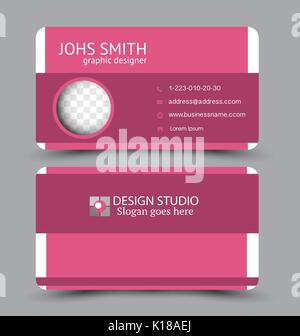 Business Card design Vorlage für Unternehmen Corporate Stil. Vector Illustration. Stock Vektor