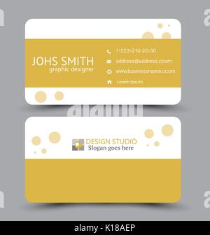Business Card design Vorlage für Unternehmen Corporate Stil. Vector Illustration. Stock Vektor