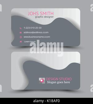 Business Card design Vorlage für Unternehmen Corporate Stil. Vector Illustration. Stock Vektor