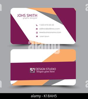 Business Card design Vorlage für Unternehmen Corporate Stil. Vector Illustration. Stock Vektor