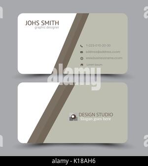 Business Card design Vorlage für Unternehmen Corporate Stil. Vector Illustration. Stock Vektor