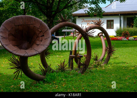 Ammergauer Haus in Oberammergau, Deutschland Stockfoto