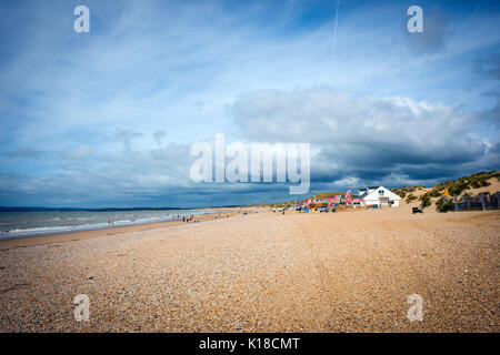 Camber Sands Strand und Dünen, East Sussex, Großbritannien Stockfoto