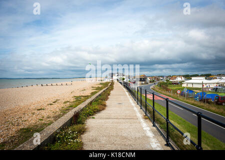 Campingplatz am Camber Sands, East Sussex, Großbritannien Stockfoto