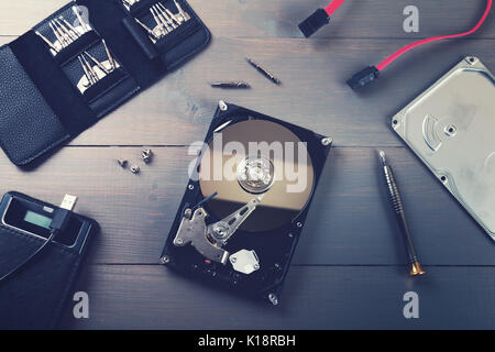 Computer Hardware Reparatur und Service Stockfoto