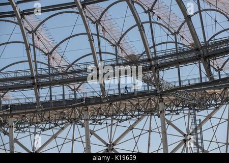 (170825) - SARANSK, Aug 25, 2017 (Xinhua) - Foto am 12.08.22, zeigt die Wolgograd Arena, die am Ufer des Flusses Wolga gelegen, Host 4 Gruppe Stadien Spiele bei der FIFA WM 2018. Die Arena hat eine Kapazität von 45061 Personen. Nach Ansicht der Beamten, die Arena wird im Dezember 2017 abgeschlossen sein. (Xinhua / Wu Zhuang) Stockfoto