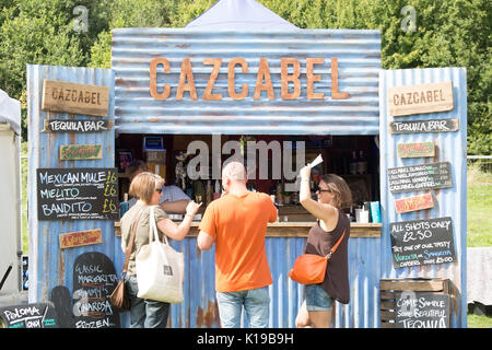 London, UK, 26. August 2017 Stand beim Feinschmecker-Festival. © Laura De Meo/Alamy leben Nachrichten Stockfoto