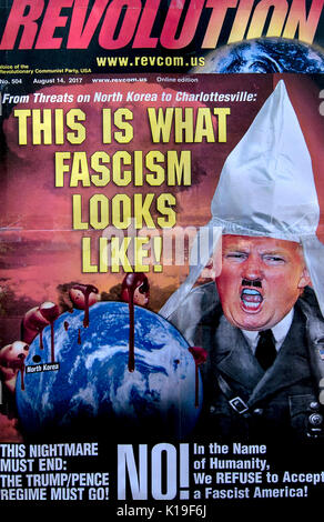 Los Angeles, Kalifornien, USA. 26 Aug, 2017. Menschen versammeln sich in der Innenstadt von Los Angeles der 97. Jahrestag der 19. Änderung, die den Frauen das Recht, im August 1920 zu gedenken. Credit: Brian Cahn/ZUMA Draht/Alamy leben Nachrichten Stockfoto