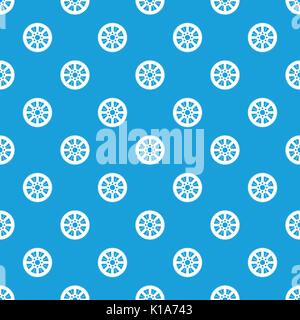 Das Kettenrad von Bike Muster nahtlose Blau Stock Vektor