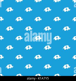 Schweiz Karte Muster nahtlose Blau Stock Vektor