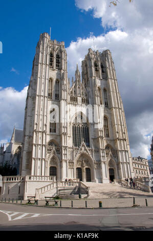 St. Michael und St. Gudula Kathedrale in Brüssel Belgien Stockfoto