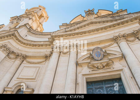 Fassade von Sant'Agnese in Agone an der Piazza Navonna Stockfoto