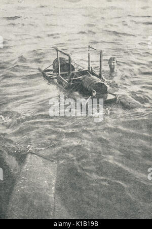 Lieutenant D'Oyly-Hughes, der Mann, der die Ismid Eisenbahn, August 1915 WW1 zerstört Stockfoto