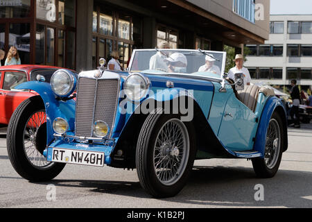 Reutlingen, Deutschland - 20. August 2017: mg Oldtimer Auto an der Reutlinger oldtimertag Ereignis am 20. August 2017 in Reutlingen, Deutschland. Stockfoto