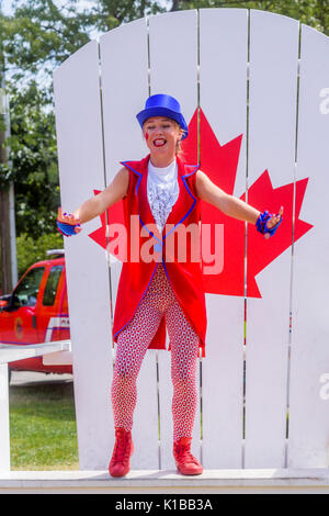 Kaleidoskop auf Parade, Tänzer, PNE, Vancouver, British Columbia, Kanada. Stockfoto