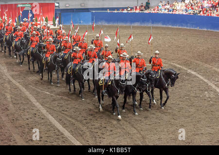 RCMP musikalische Fahrt Leistung, Vancouver, British Columbia, Kanada. Stockfoto