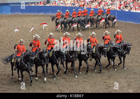 RCMP musikalische Fahrt Leistung, Vancouver, British Columbia, Kanada. Stockfoto