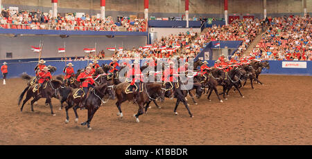 RCMP musikalische Fahrt Leistung, Vancouver, British Columbia, Kanada. Stockfoto