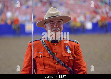 RCMP musikalische Fahrt Leistung, Vancouver, British Columbia, Kanada. Stockfoto