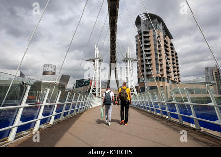 MediaCityUK ist ein 200 Morgen gemischt genutzte Immobilie Entwicklung an den Ufern des Manchester Ship Canal in Salford Quays und Trafford, Greater Manchester, England. Stockfoto