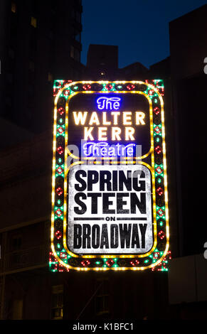 Bruce Springsteen in einer one-man-show am Broadway Stockfoto