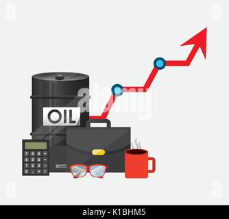 Ölpreise design Stock Vektor