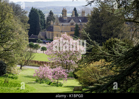 Ansicht des Hauses bei Batsford Arboretum, Gloucestershire Stockfoto