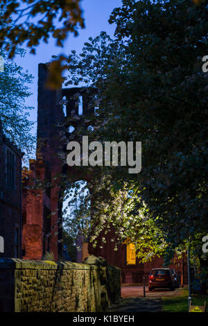 Schottland - Kelso Abbey Abendlicht Stockfoto